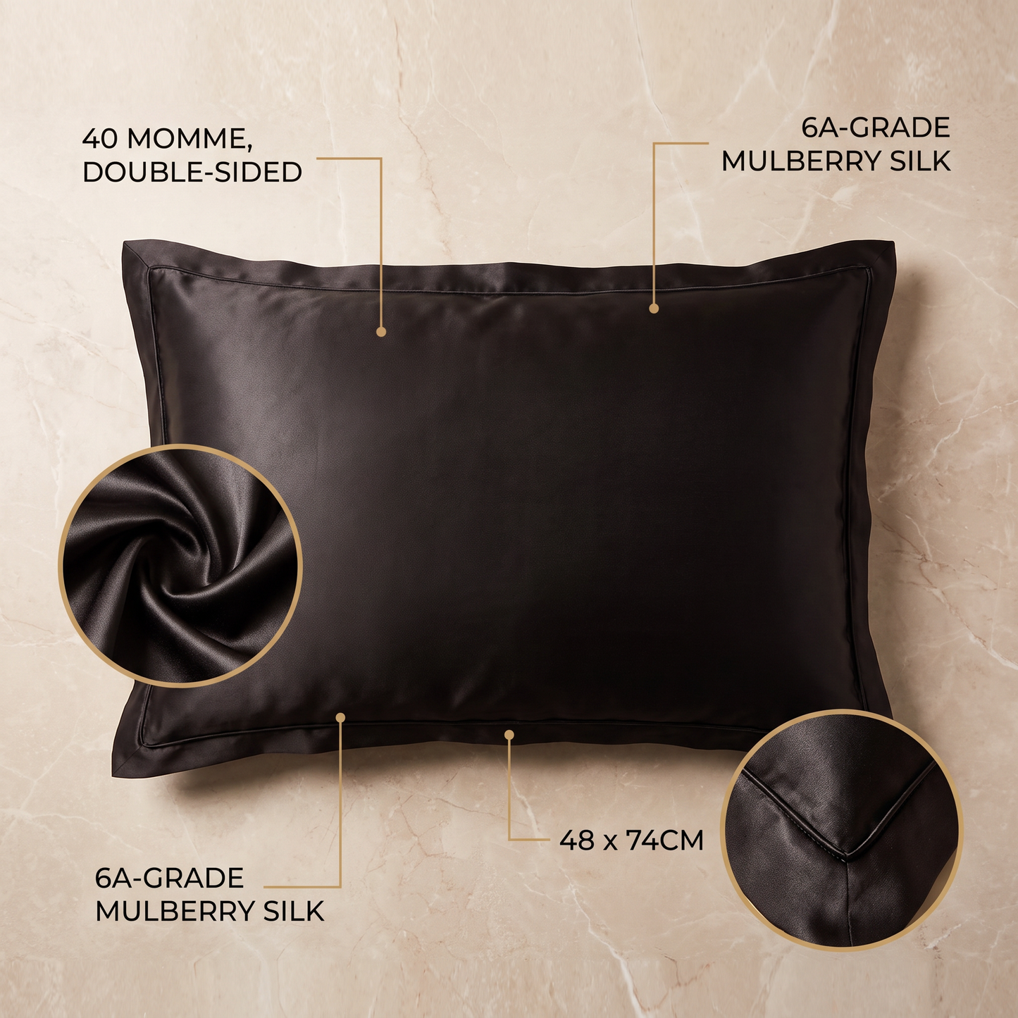 Aquarelle Silk Pillowcase
